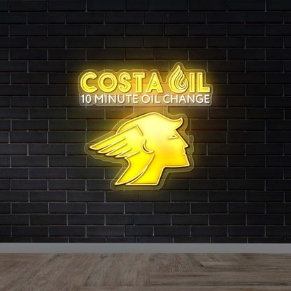 COSTA OIL - Premium Neon Artwork