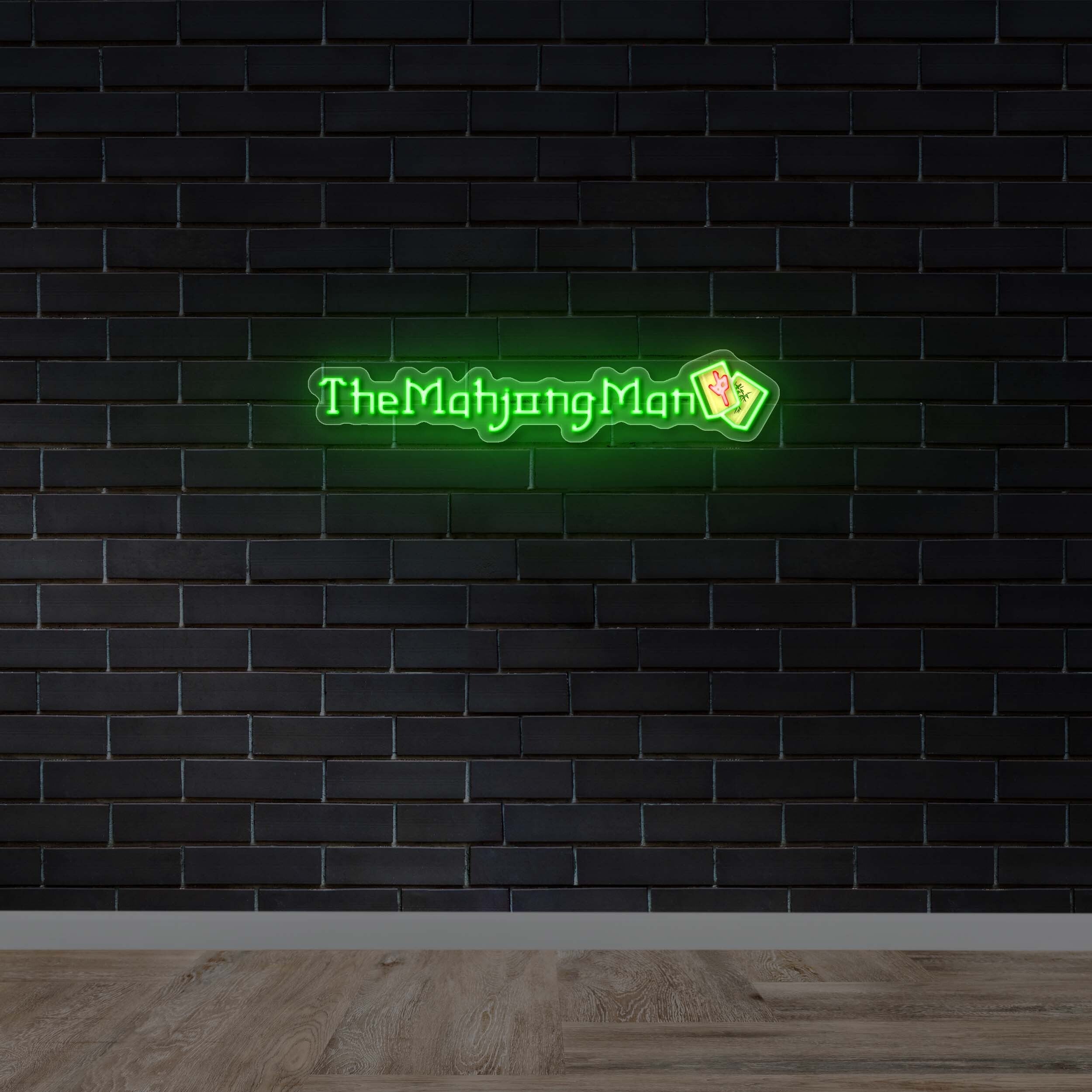 TheMahjongMan - Premium Neon Artwork