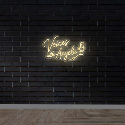 Voices with Angela - Premium Neon Artwork