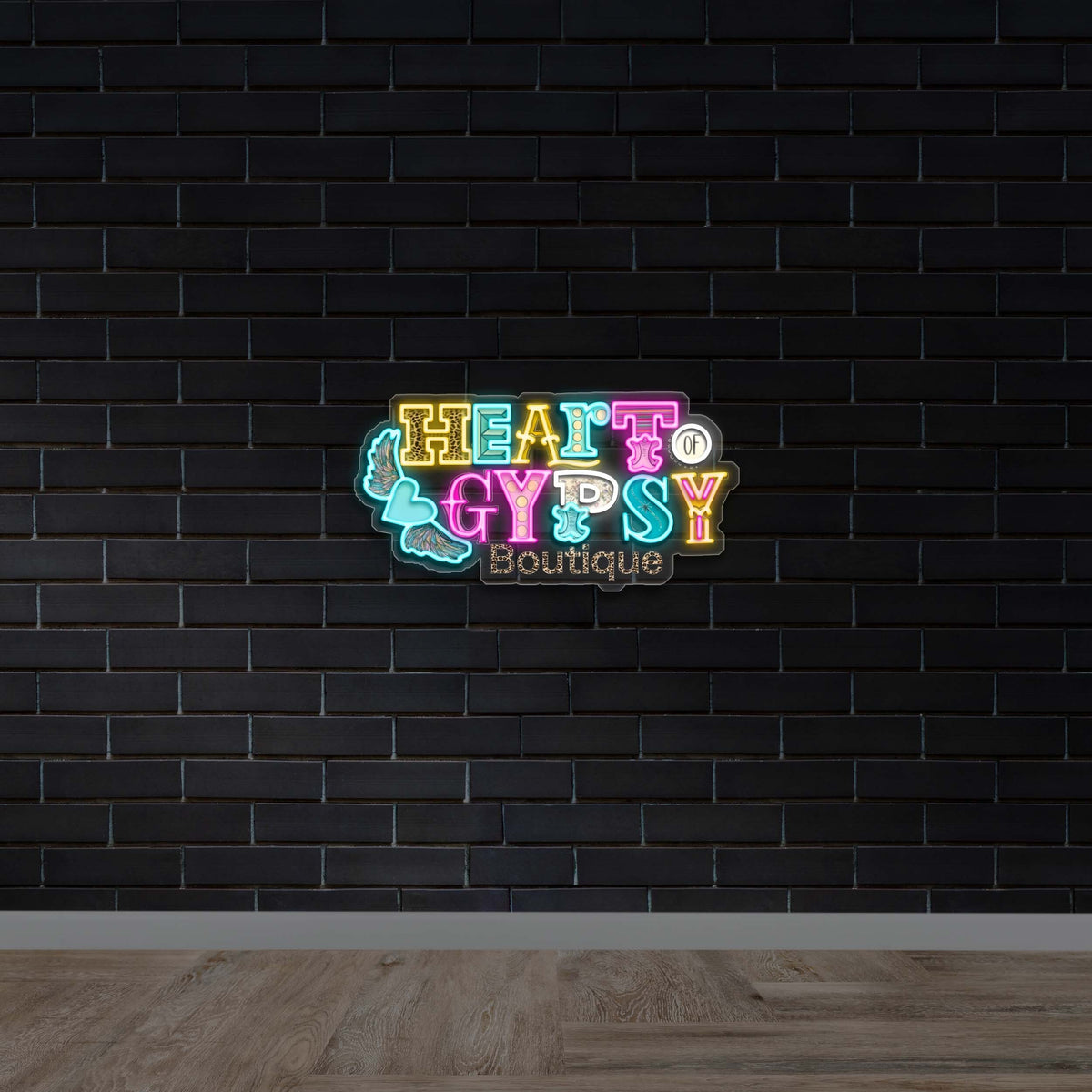 Heart of Gypsy Boutique - Premium Neon Artwork