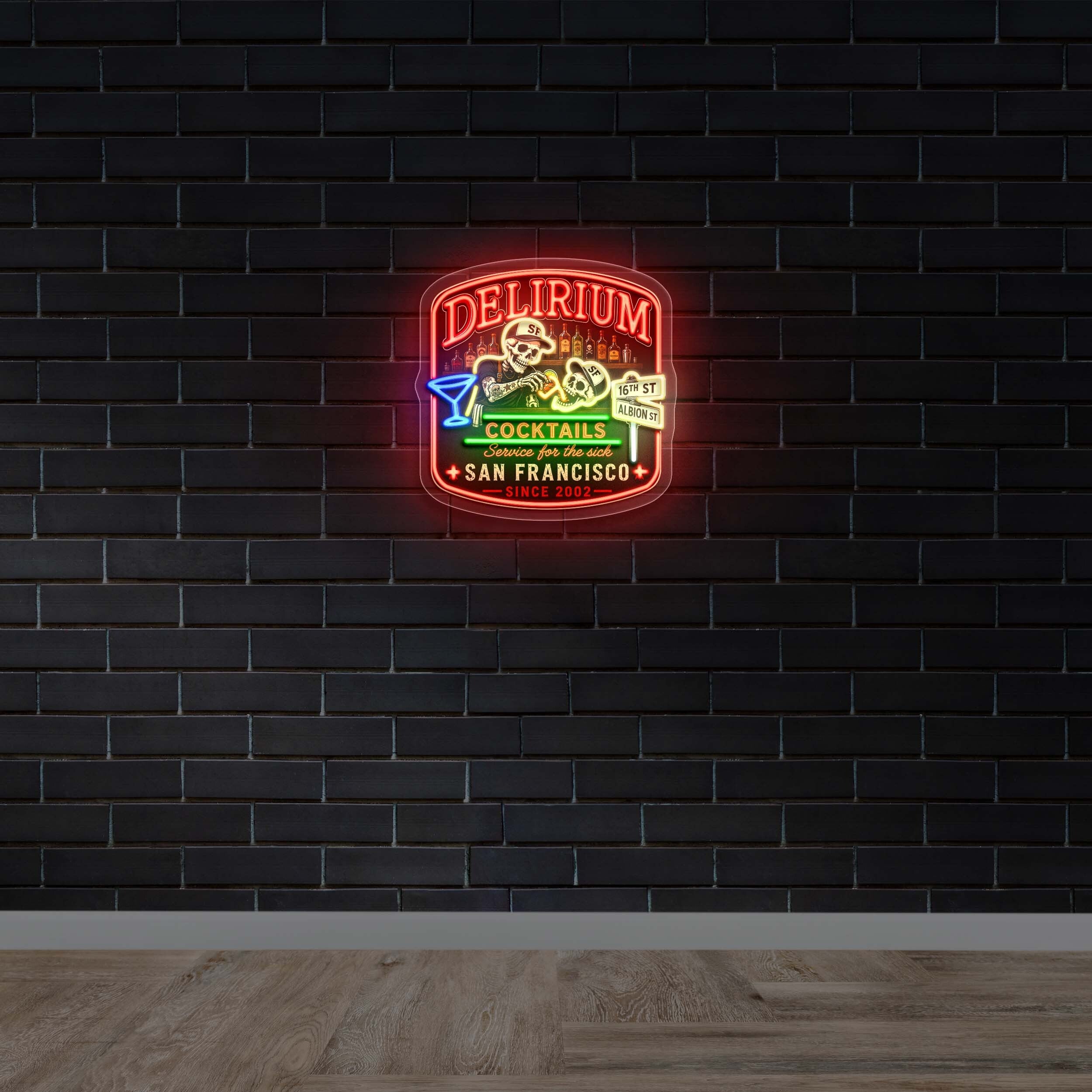Delirium Cocktails - Premium Neon Artwork