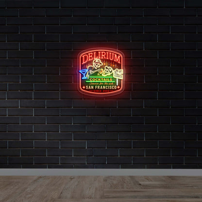 Delirium Cocktails - Premium Neon Artwork