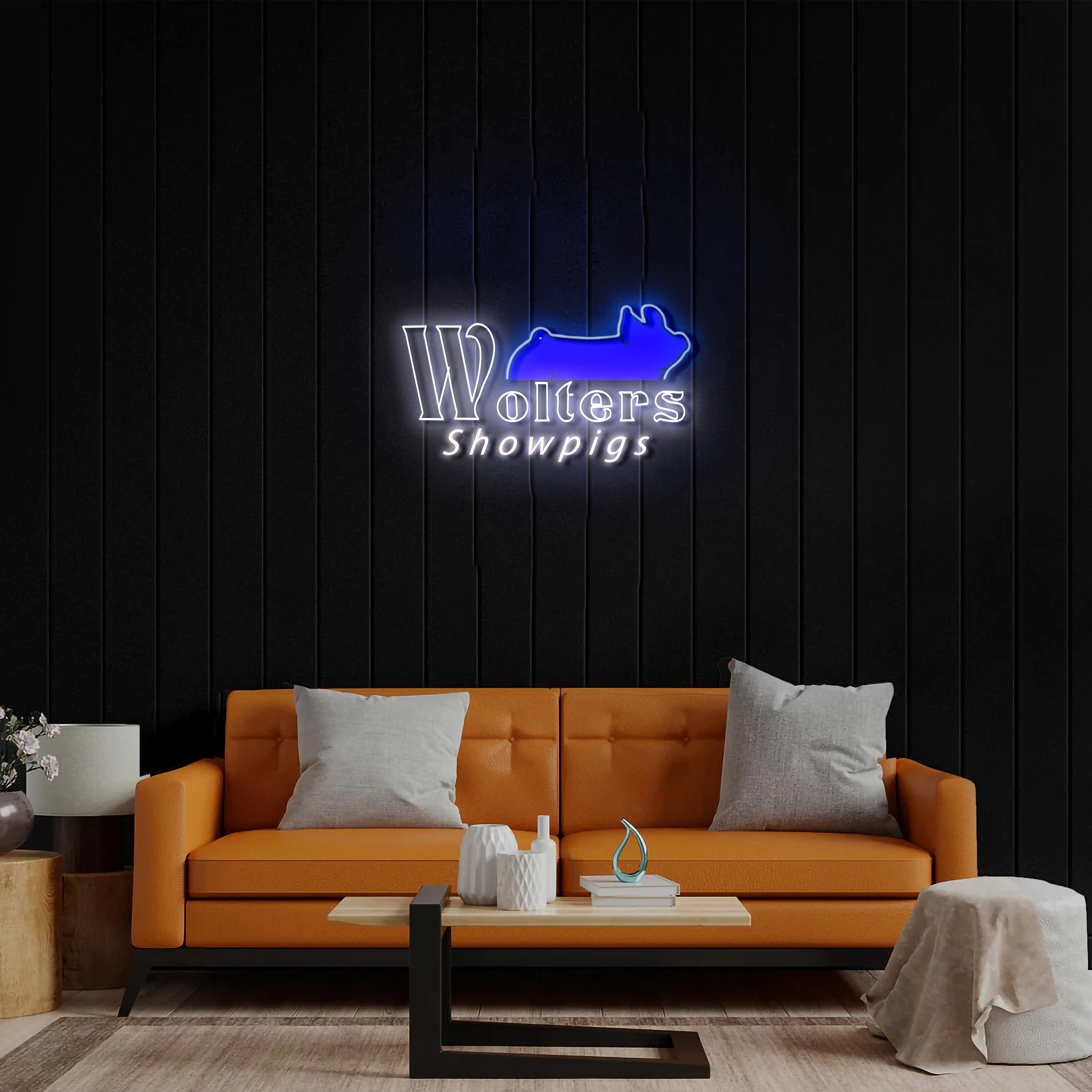 Wolters Showpigs - Premium Neon Artwork