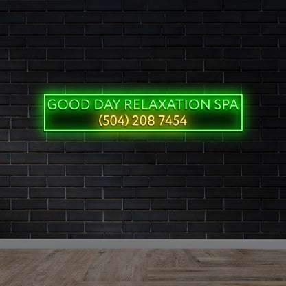 Good Day Relaxation Spa - Premium Neon Artwork
