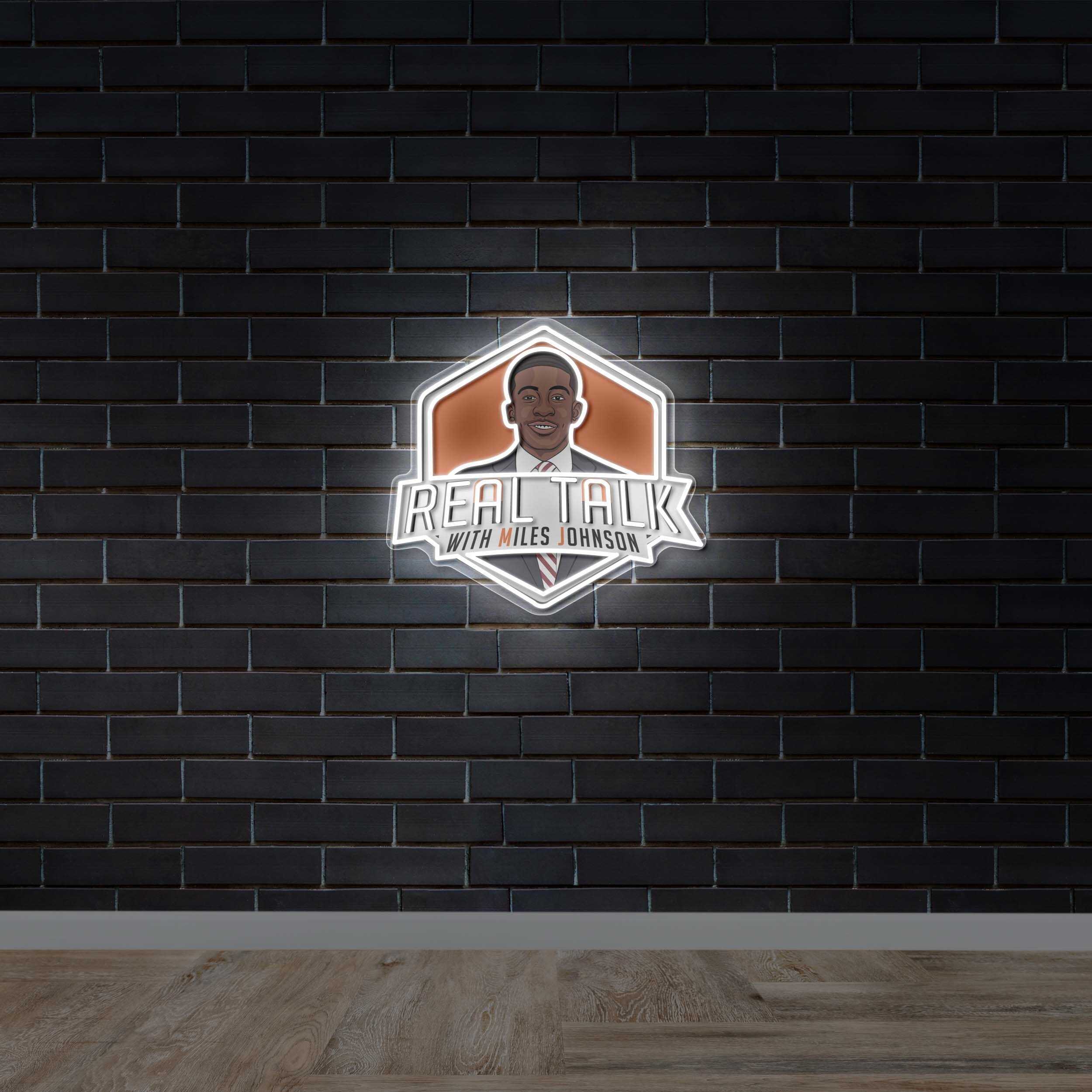 REAL TALK WITH MILES JOHNSON - Premium Neon Artwork
