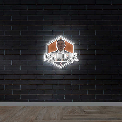 REAL TALK WITH MILES JOHNSON - Premium Neon Artwork