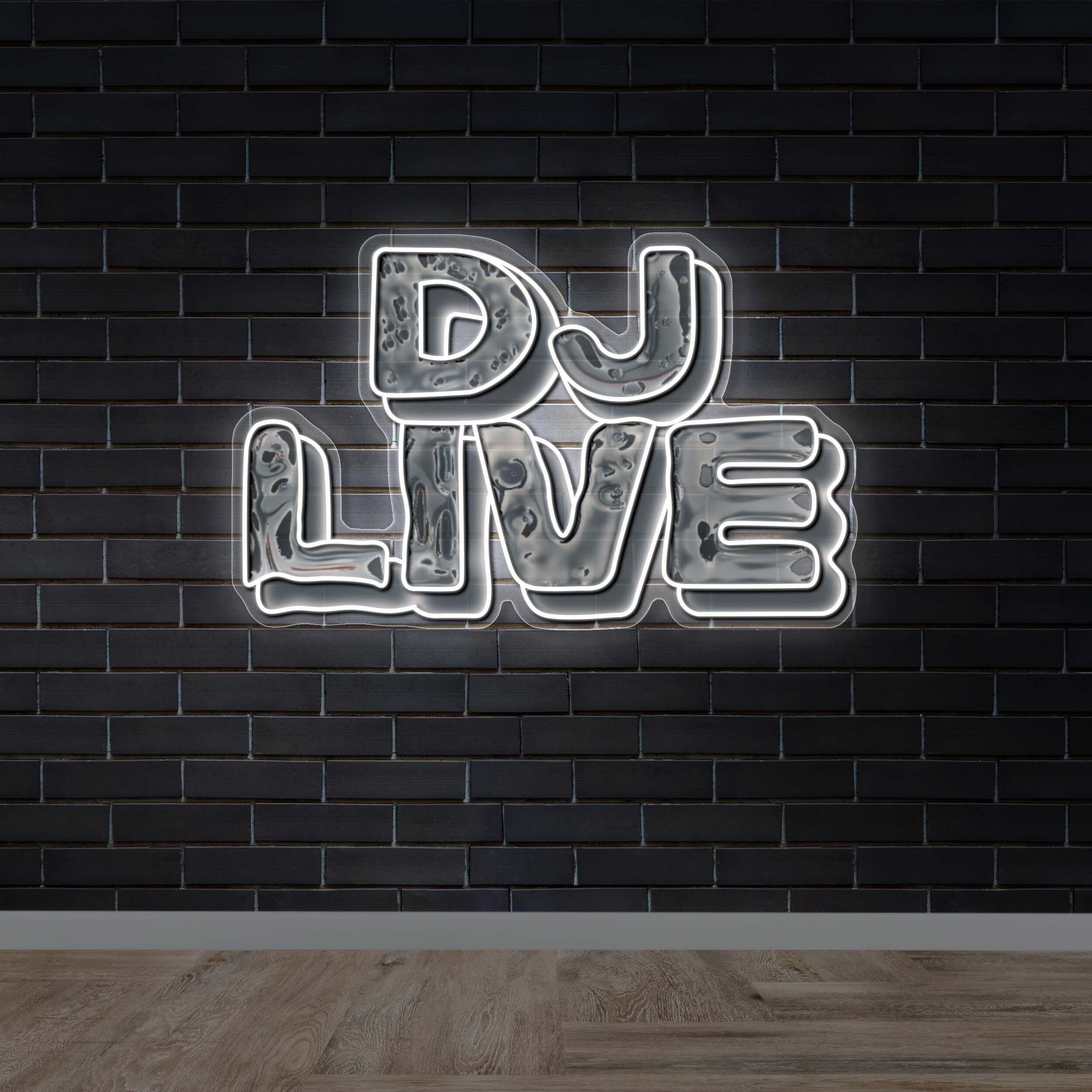 DJ Live – Premium Neon Artwork