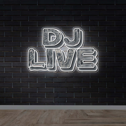 DJ Live – Premium Neon Artwork