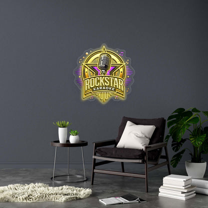 ROCKSTAR KARAOKE - Premium Neon Artwork
