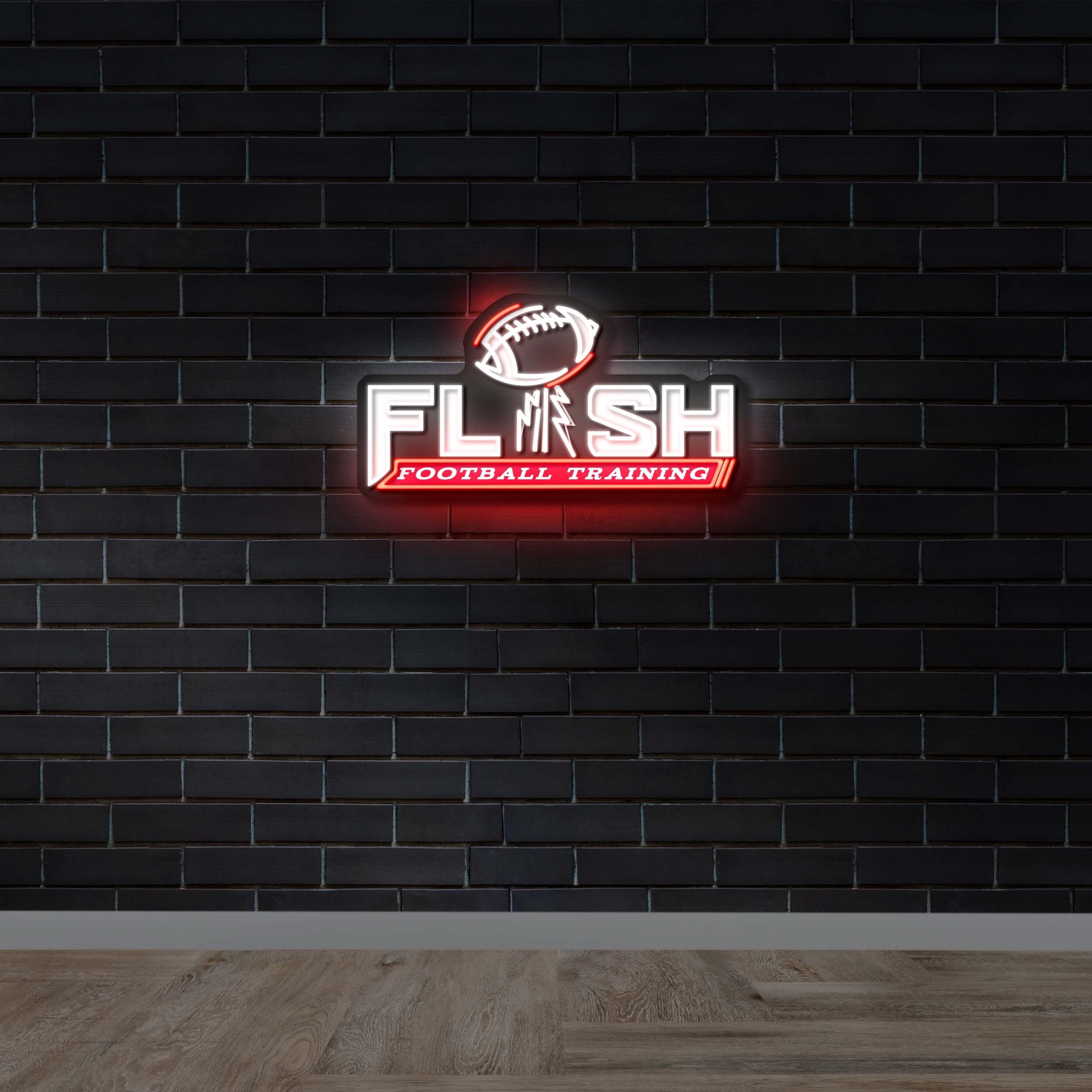 Flash Football Training – Premium Neon Artwork