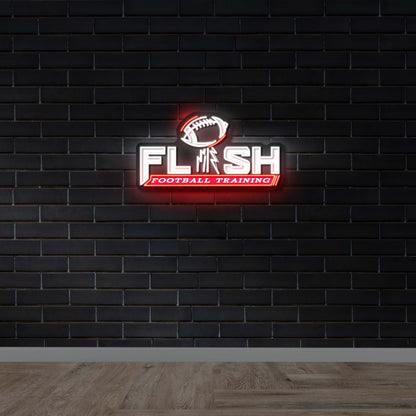 Flash Football Training – Premium Neon Artwork