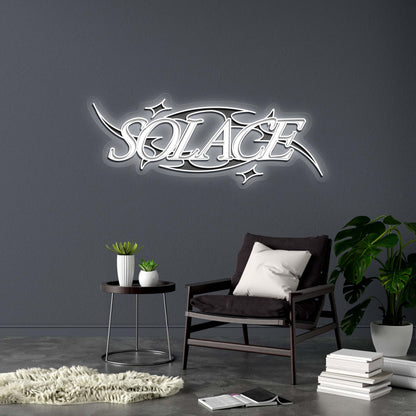 SOLACE - Premium Neon Artwork