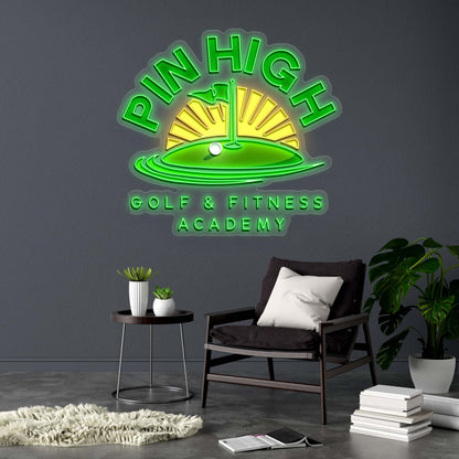 PIN HIGH - Premium Neon Artwork