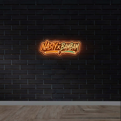 NASTY x BAMBAM - Premium Neon Artwork