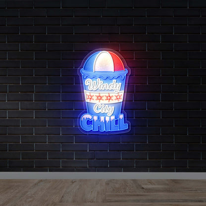 Windy City Chill - Premium Neon Artwork