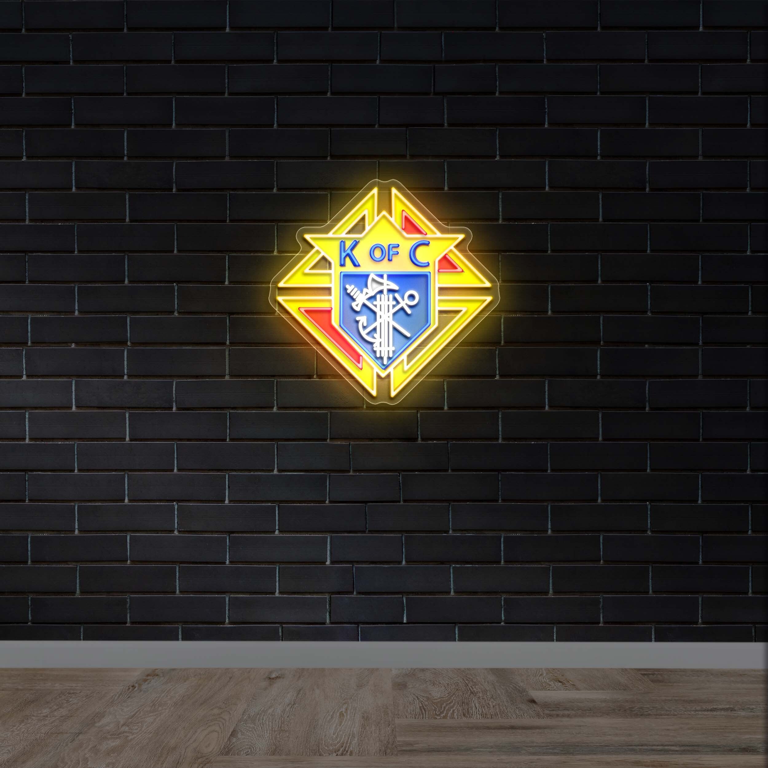 K of C - Premium Neon Artwork