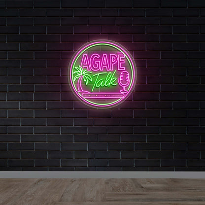 AGAPE TALK - Premium Neon Artwork