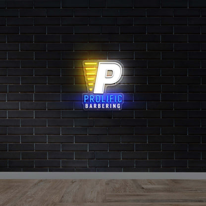 Prolific Barbering -  Premium Neon Artwork