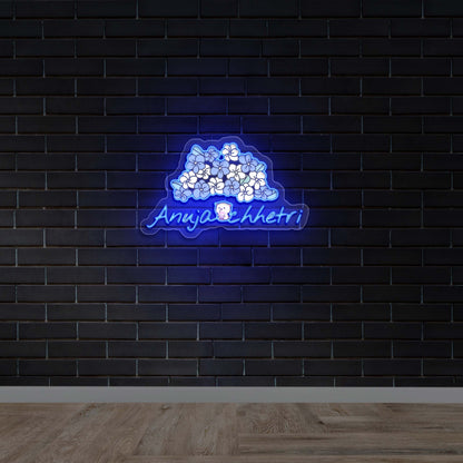 Anuja Chhetri - Premium Neon Artwork