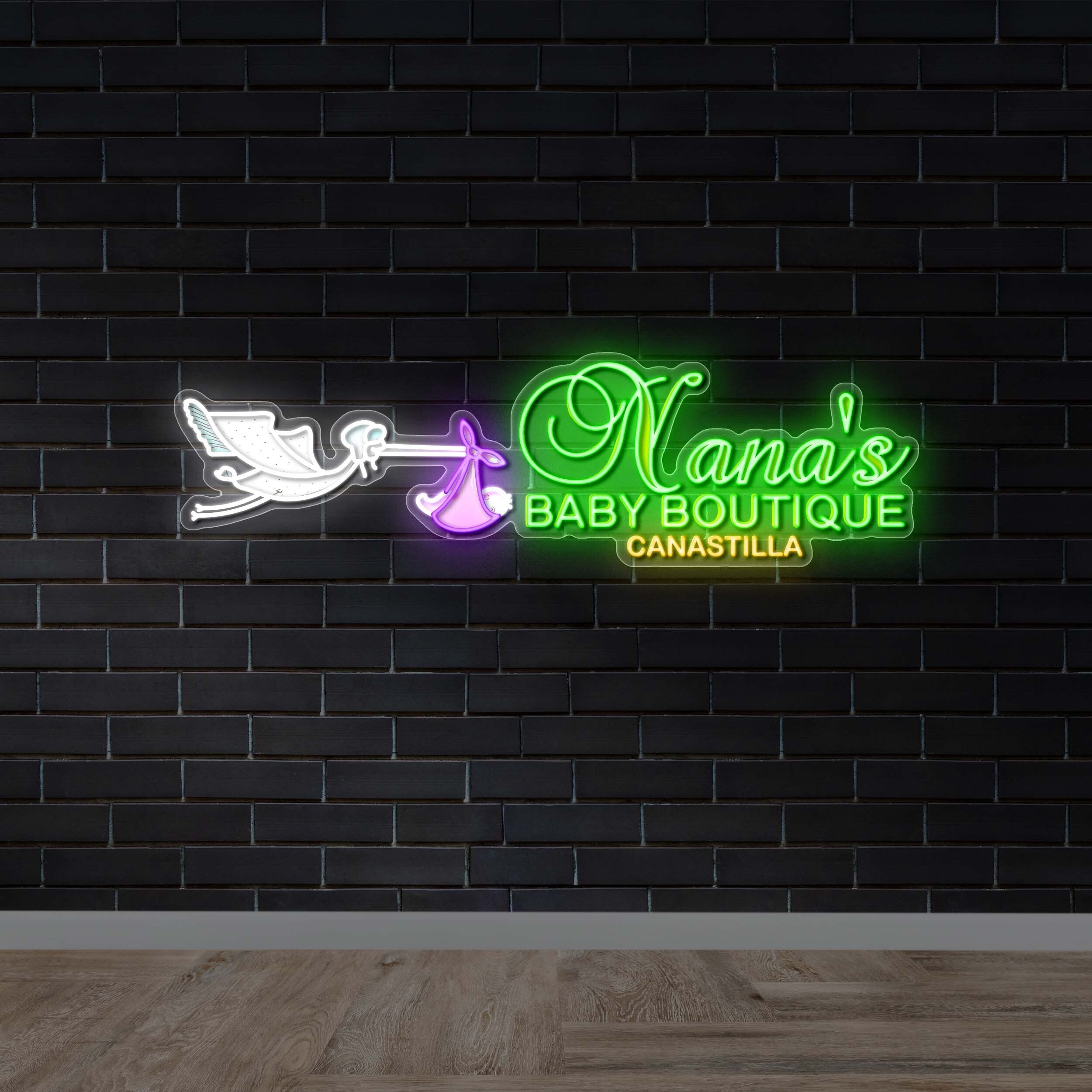 Nana's Baby Boutique - Premium Neon Artwork