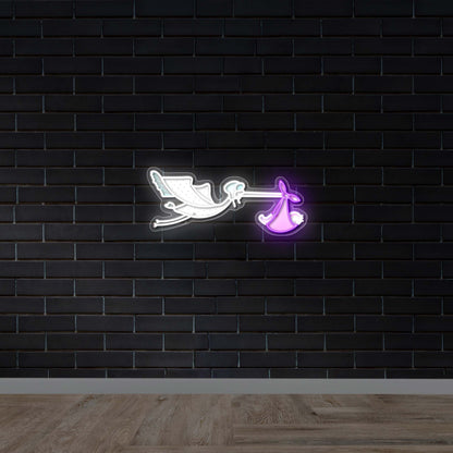 Stork - Premium Neon Artwork