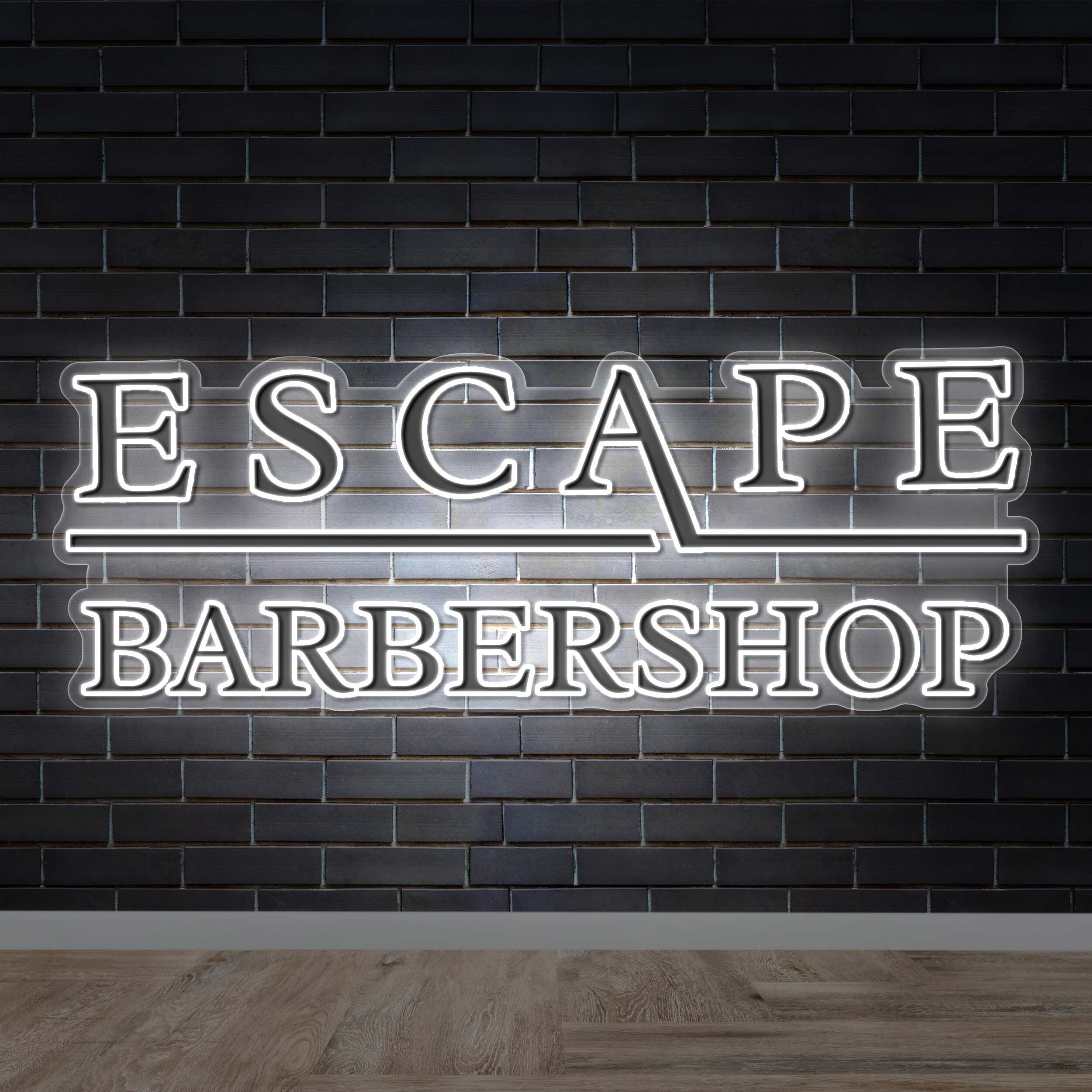 ESCAPE BARBERSHOP -  Premium Neon Artwork