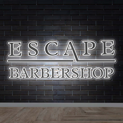 ESCAPE BARBERSHOP -  Premium Neon Artwork