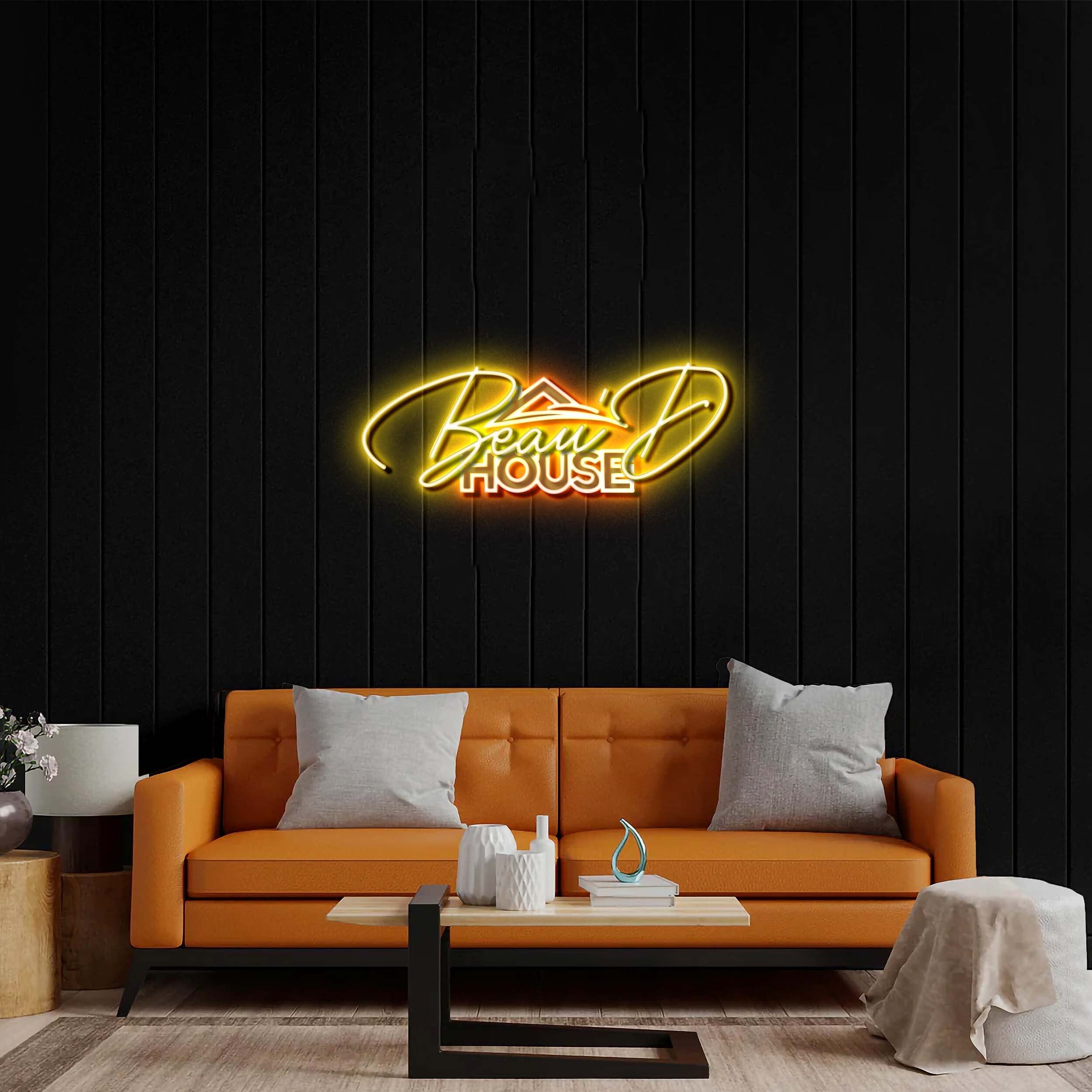 Beau'D HOUSE - Premium Neon Artwork