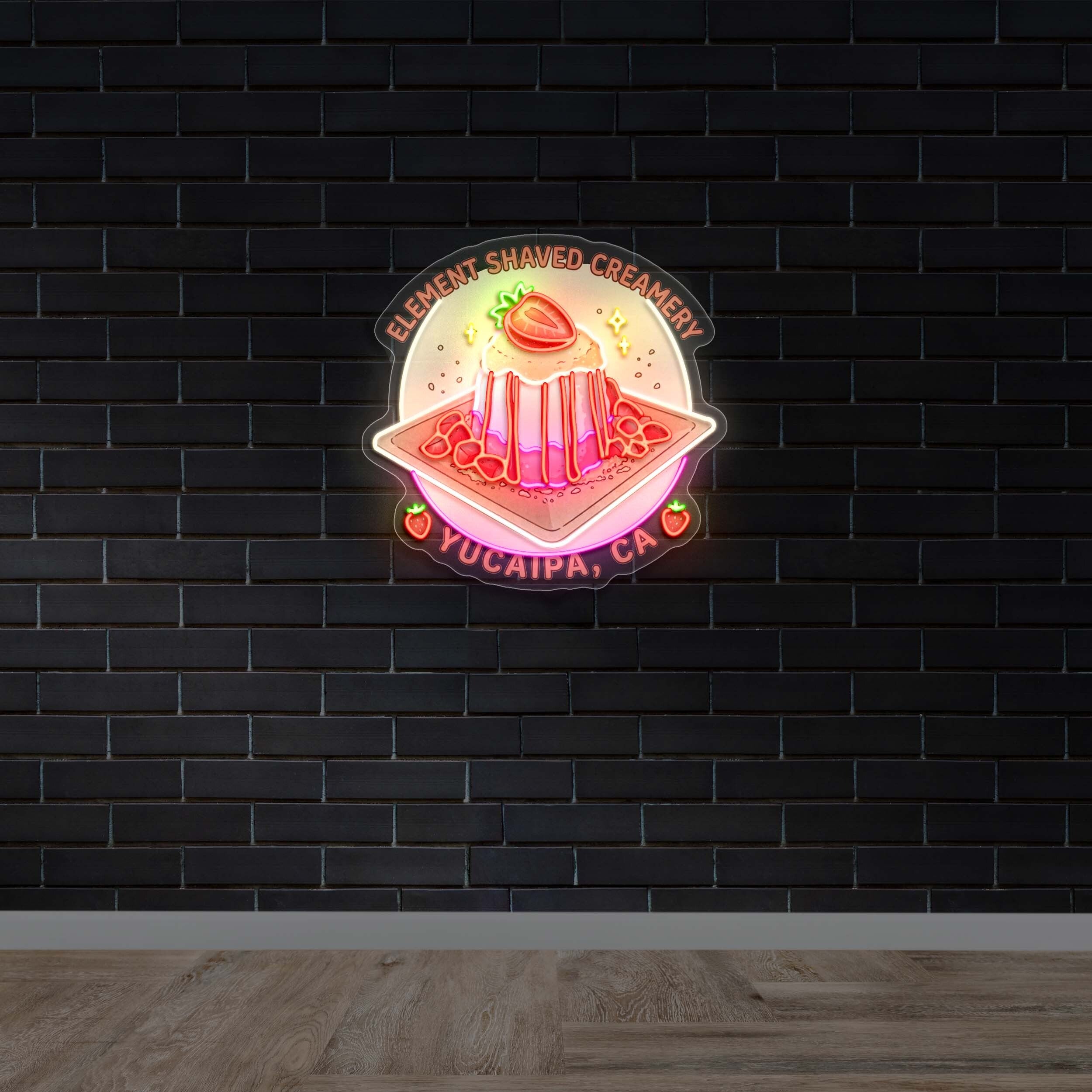 Element Shaved Creamery - Premium Neon Artwork