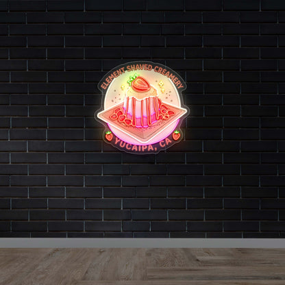Element Shaved Creamery - Premium Neon Artwork