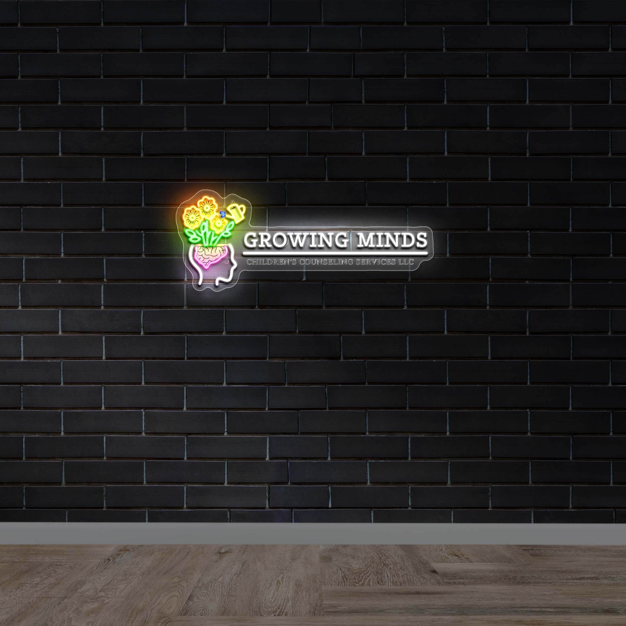 Growing Minds - Premium Neon Artwork