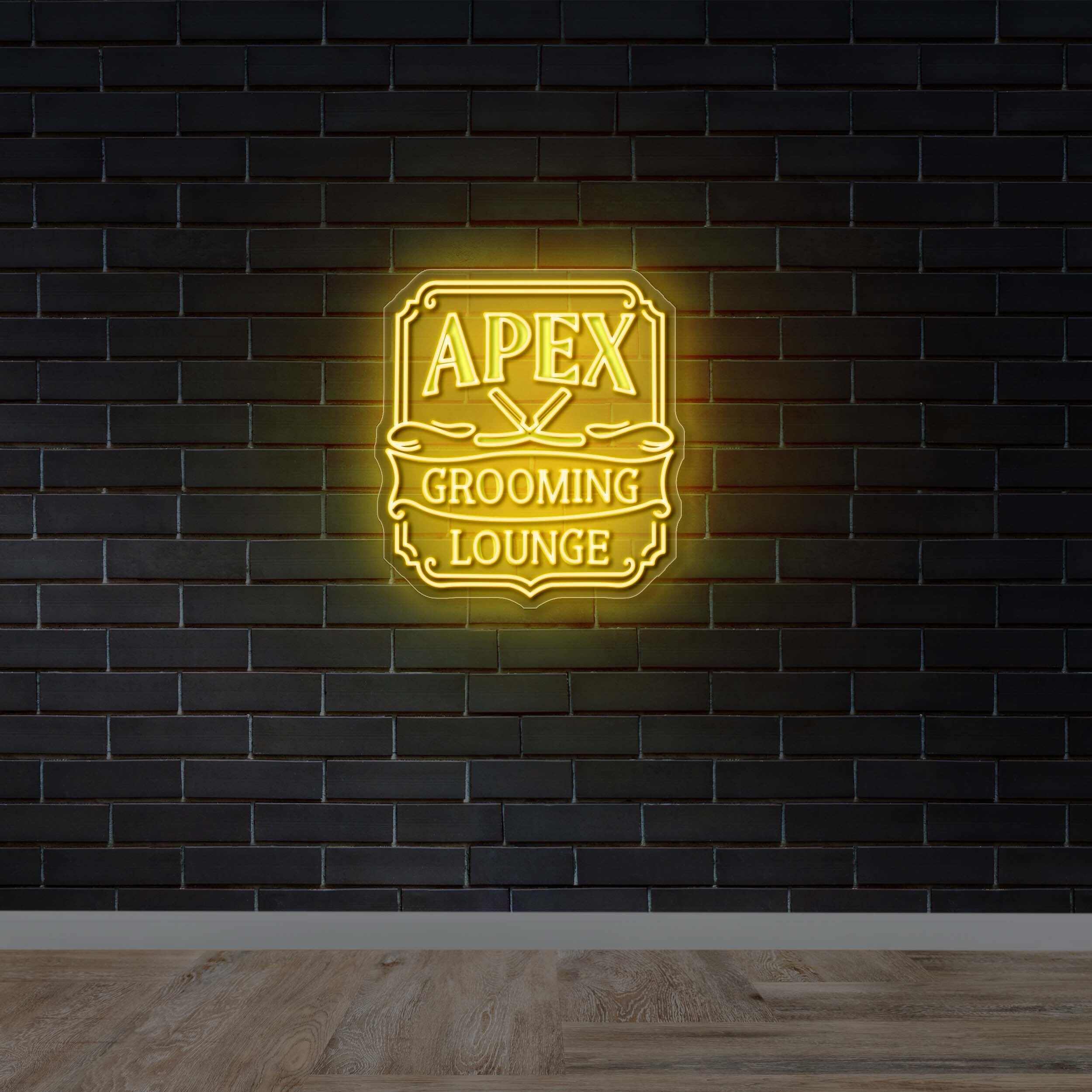 APEX GROOMING LOUNGE -  Premium Neon Artwork