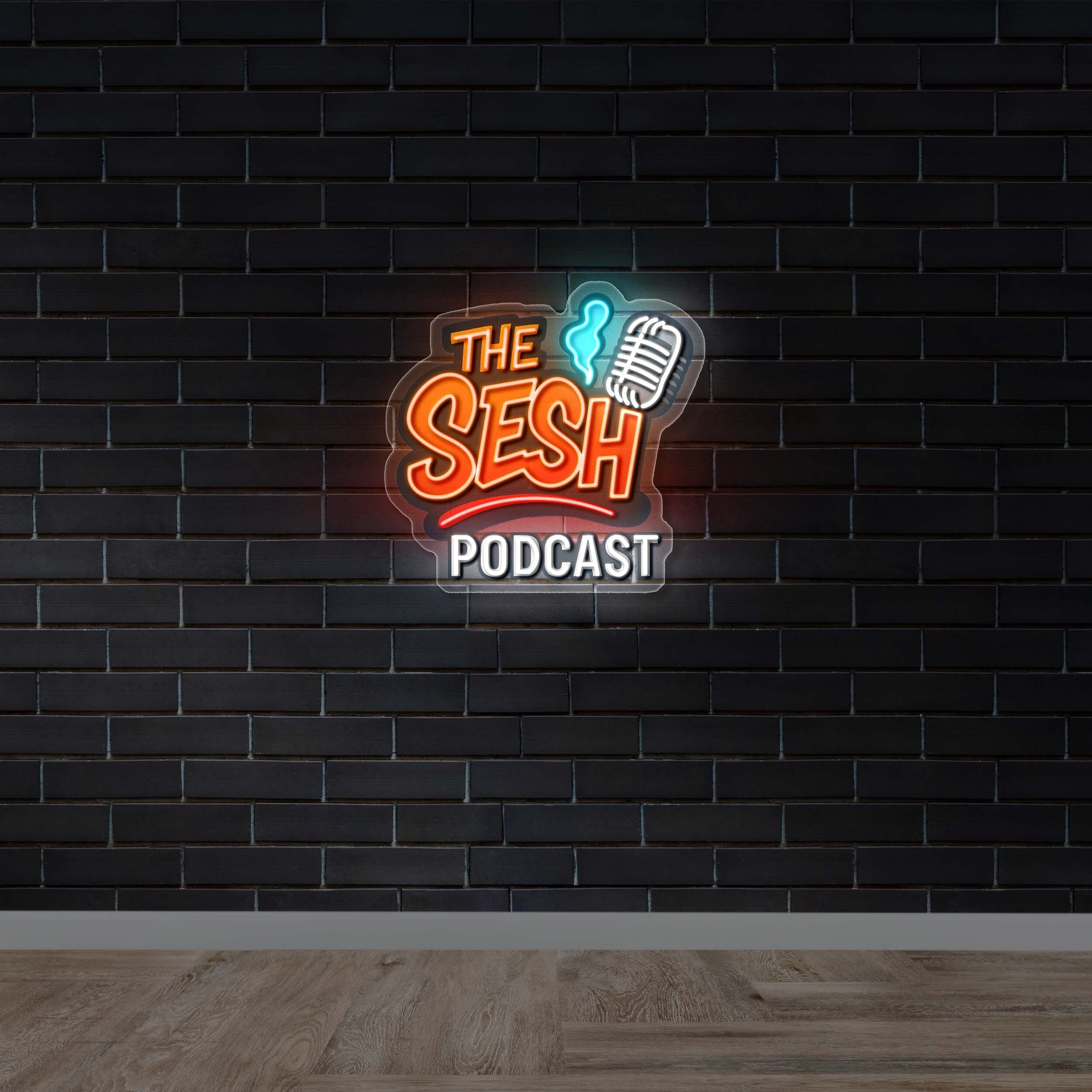 THE SESH PODCAST - Premium Neon Artwork