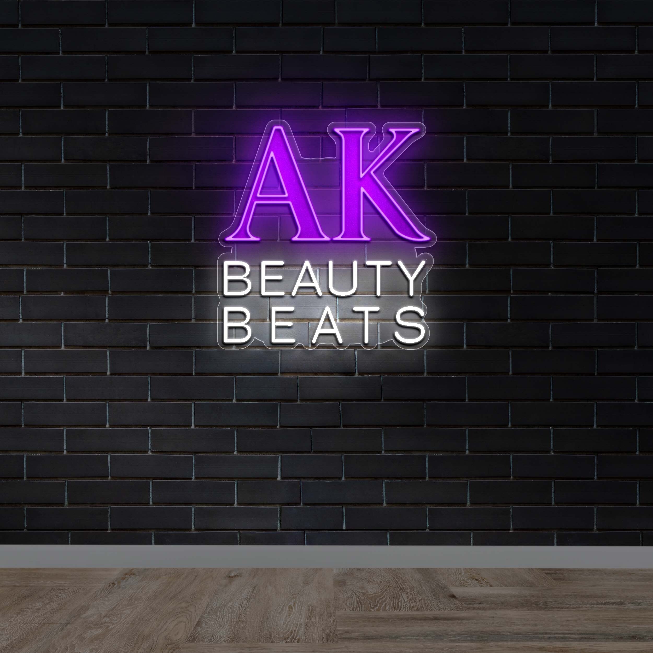 AK Beauty Beats - Premium Neon Artwork