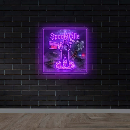 SpookiVille – Premium Neon Artwork