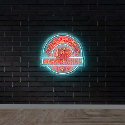 Hample’s Barbershop - Premium Neon Artwork