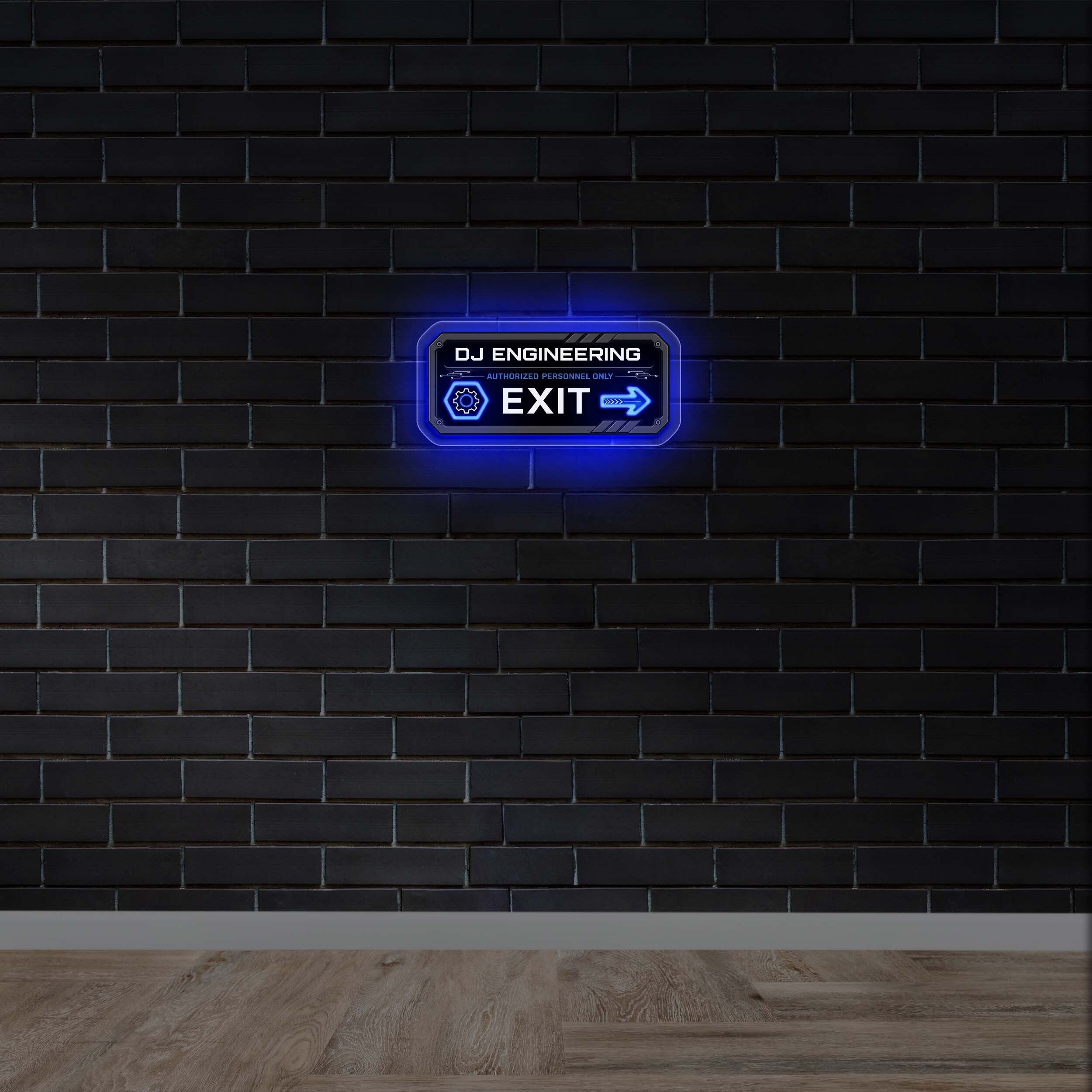 DJ ENGINEERING EXIT | Backlit Version - Premium Neon Artwork
