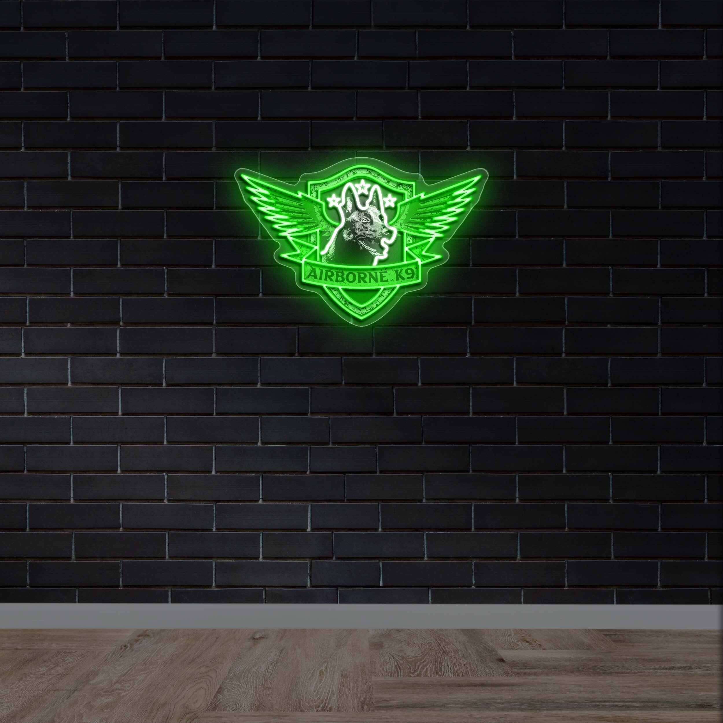 AIRBORNE K9 - Premium Neon Artwork