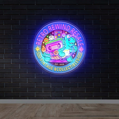 RETRO REWIND RESALE - Premium Neon Artwork