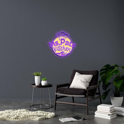 Ms. Pats Kitchen - Premium Neon Artwork