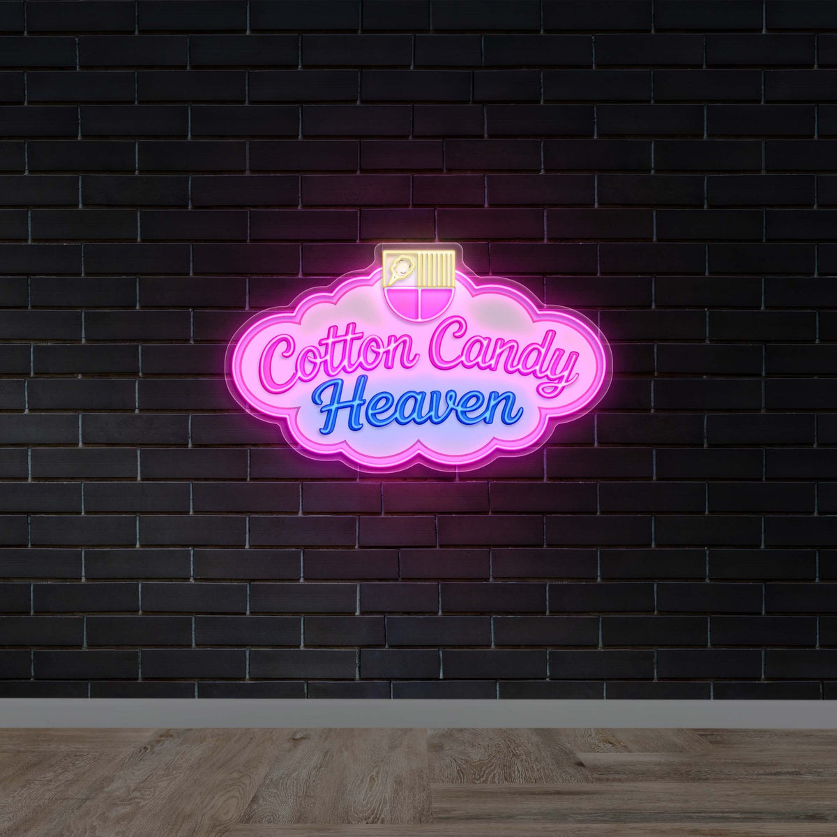 Cotton Candy Heaven - Premium Neon Artwork