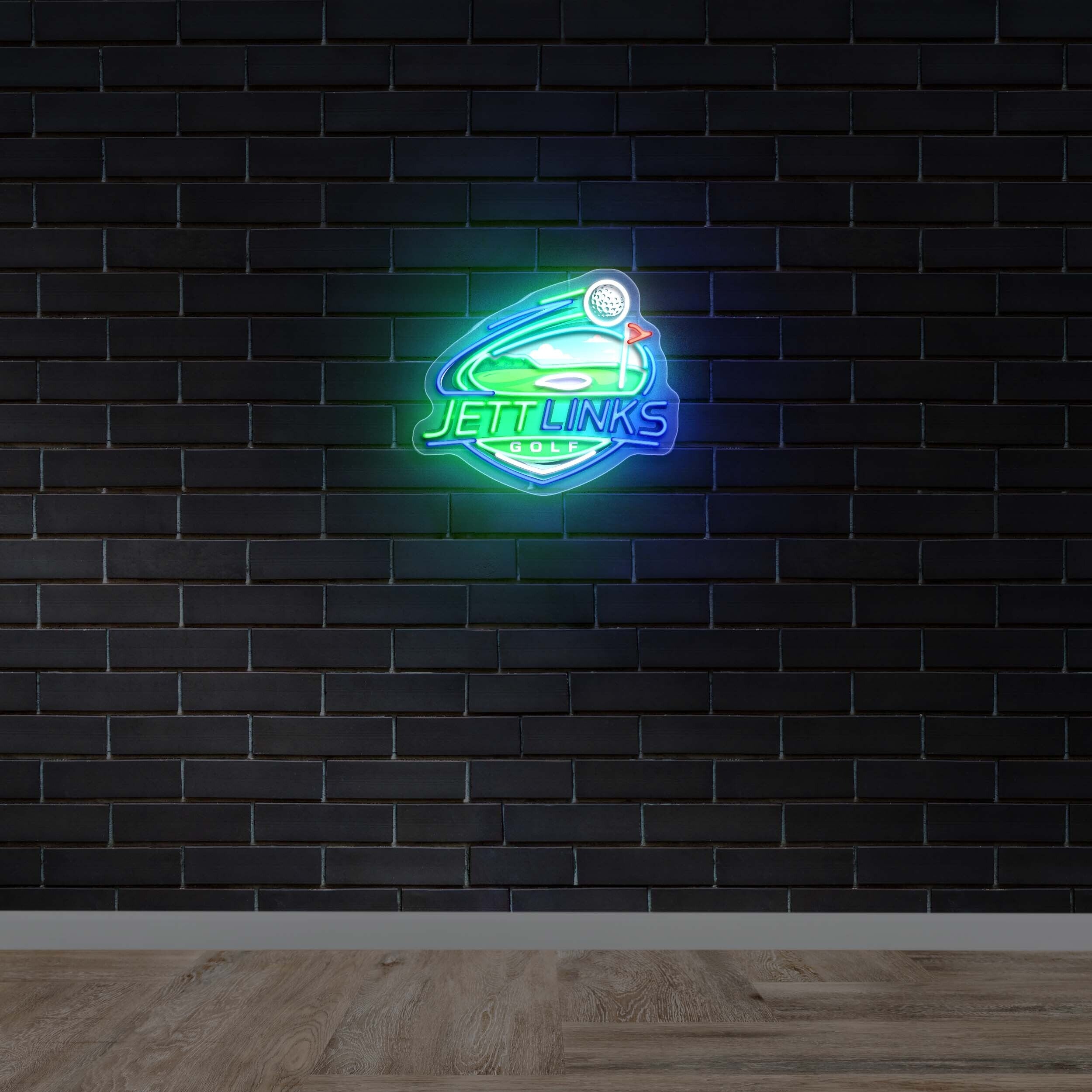 JETT LINKS GOLF - Premium Neon Artwork