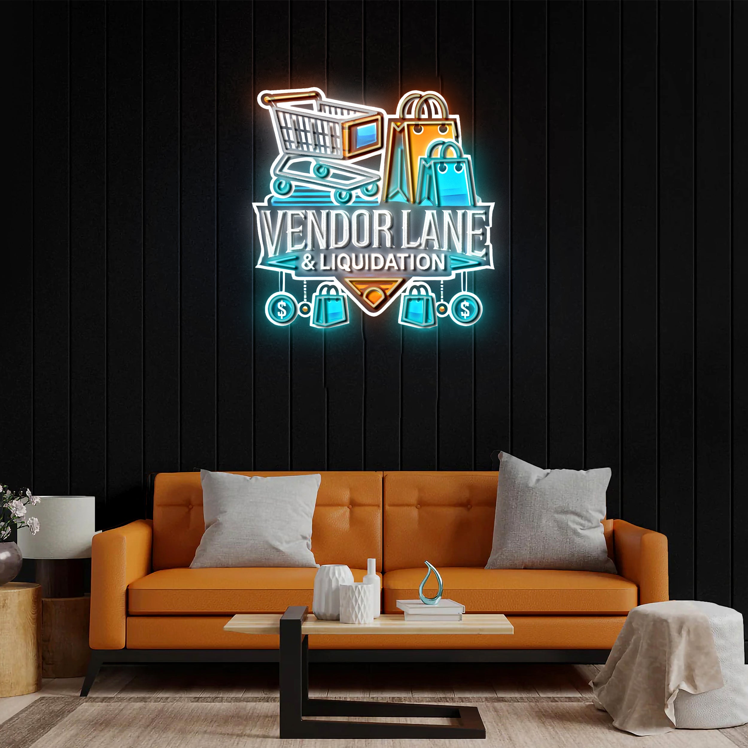 VENDOR LANE & LIQUIDATION - Premium Neon Artwork