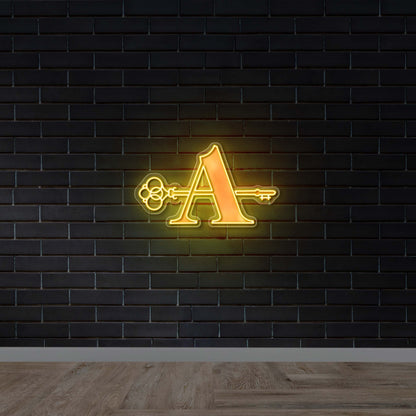A - Premium Neon Artwork