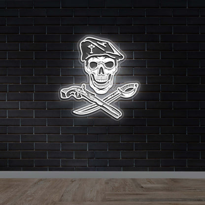 Skull emblem - Premium Neon Artwork