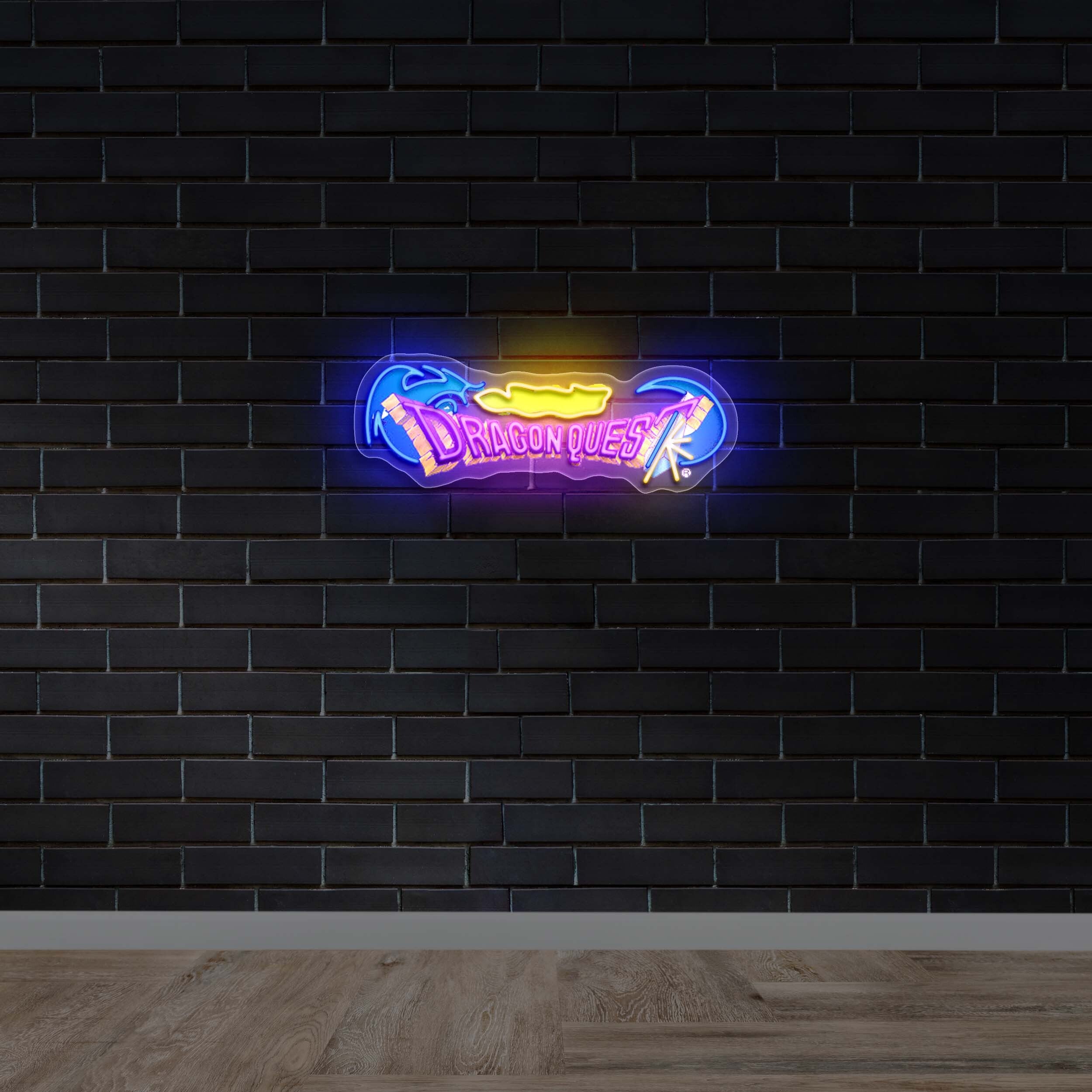 Dragon Quest - Premium Neon Artwork