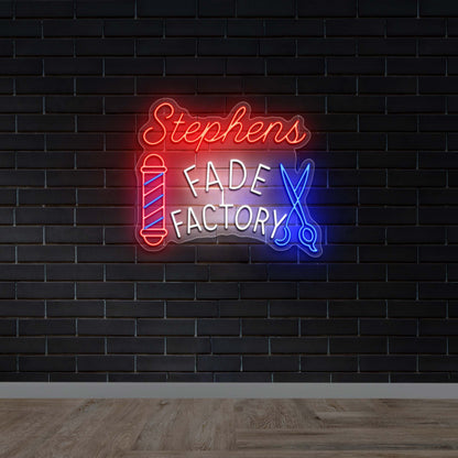 Stephens Fade Factory - Premium Neon Artwork
