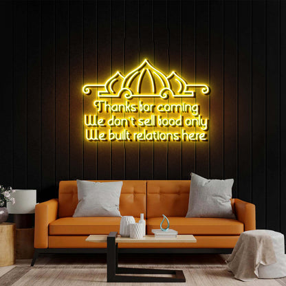 Thanks for coming - Premium Neon Artwork
