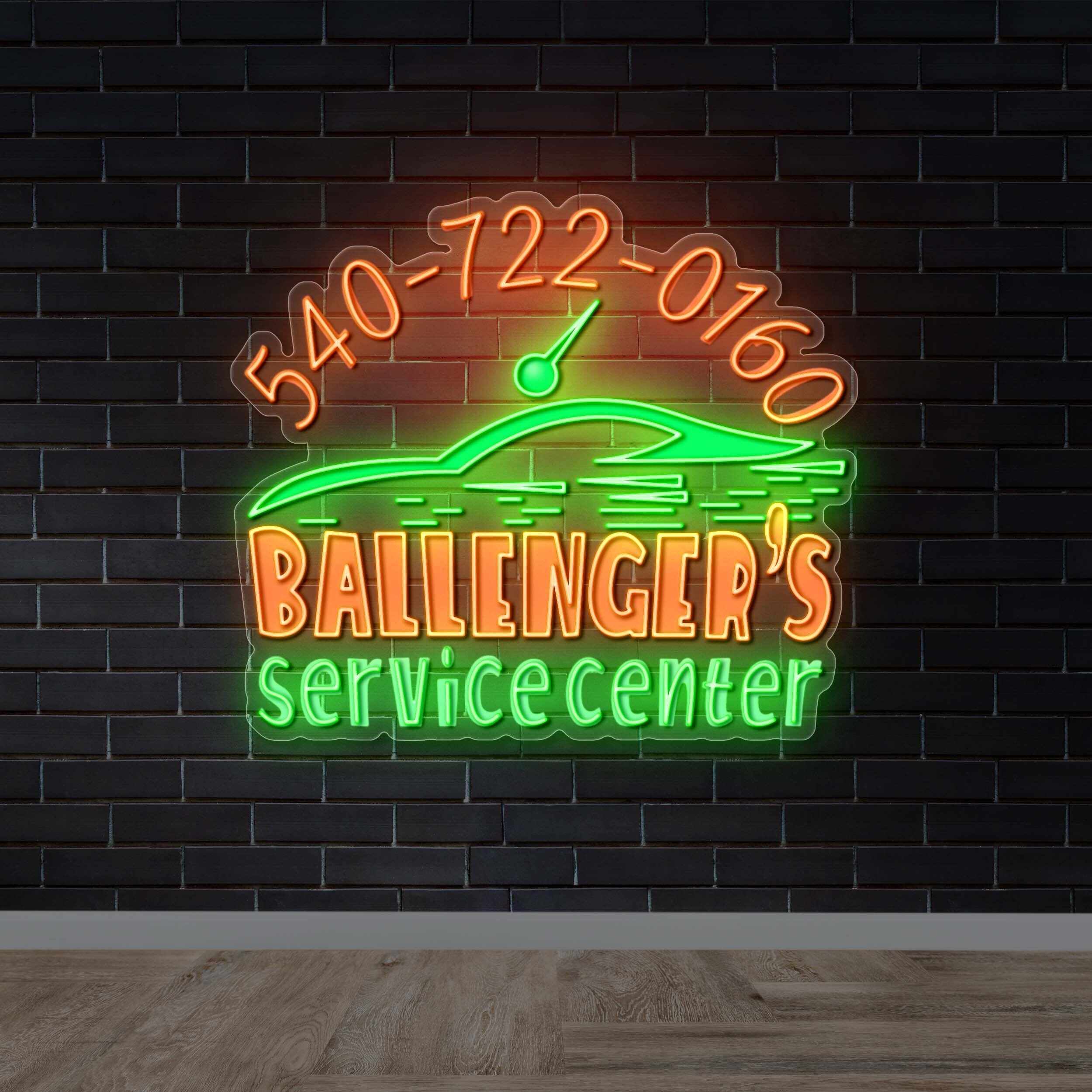Ballenger's Service Center - Premium Neon Artwork