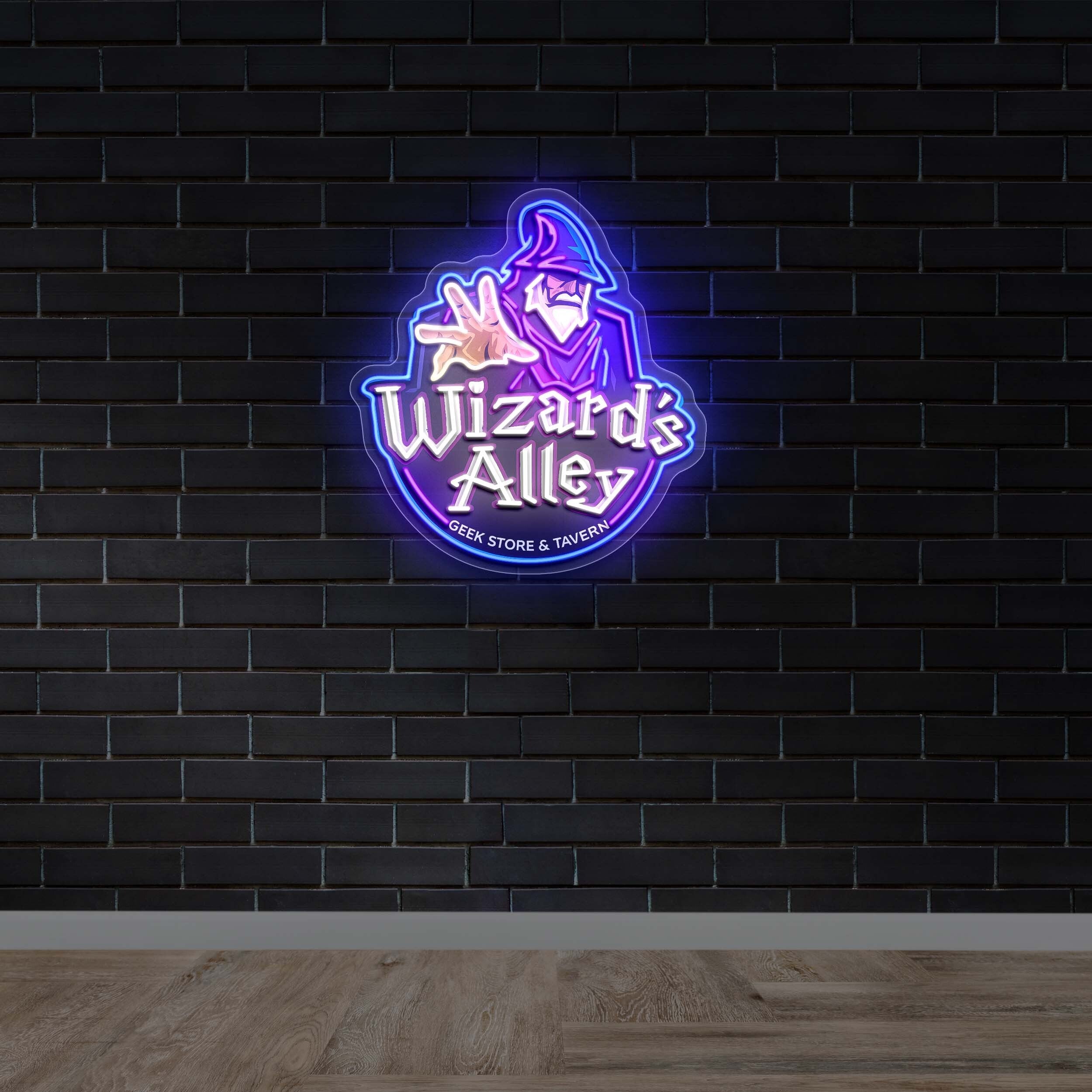 Wizard’s Alley - Premium Neon Artwork